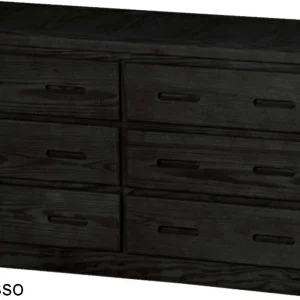 Bureau 6 tiroirs - Espresso