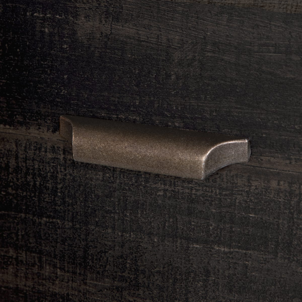 Bureau de travail avec huche Versa - Noir antique – Image 9