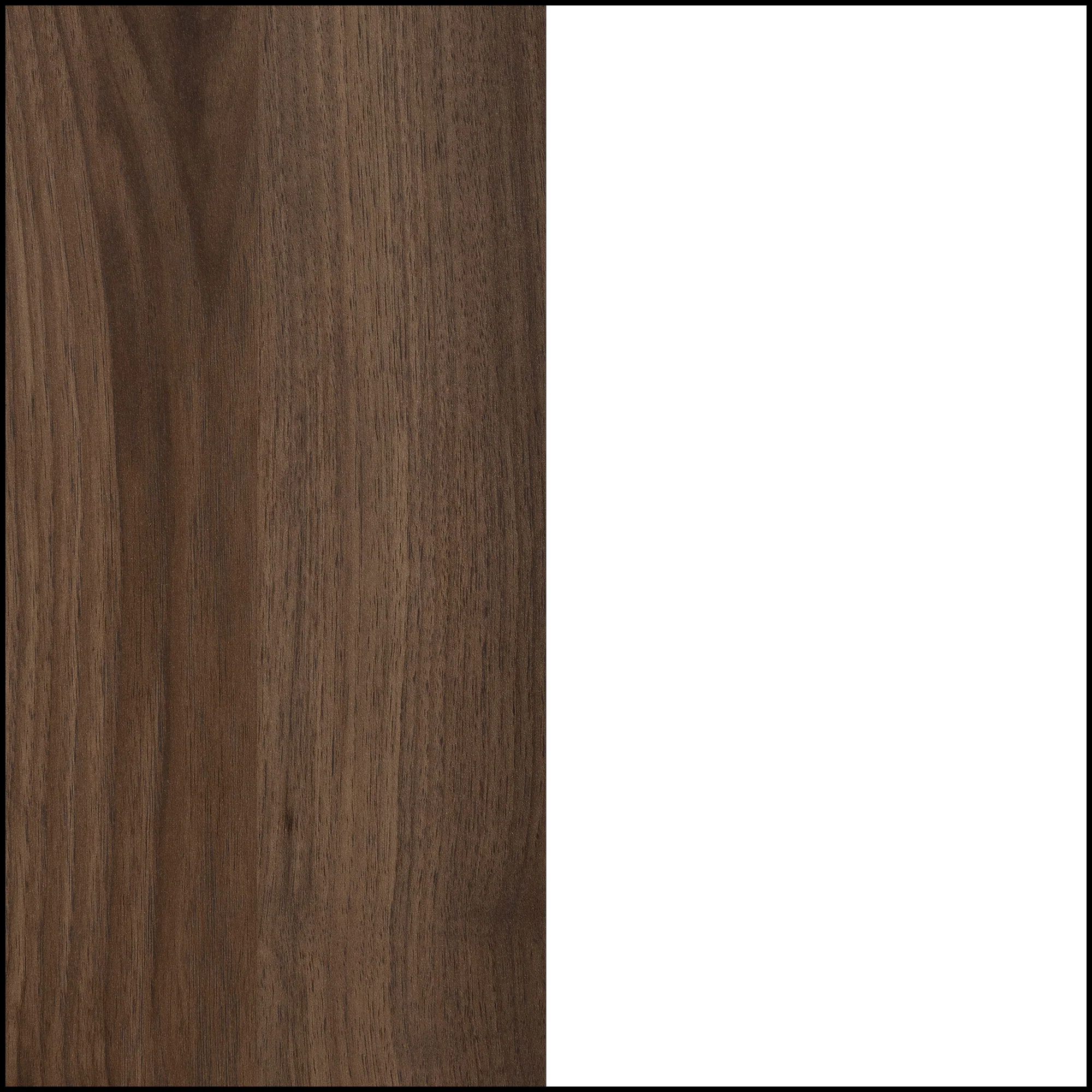 Table de chevet Yodi-Noyer naturel et Blanc – Image 7