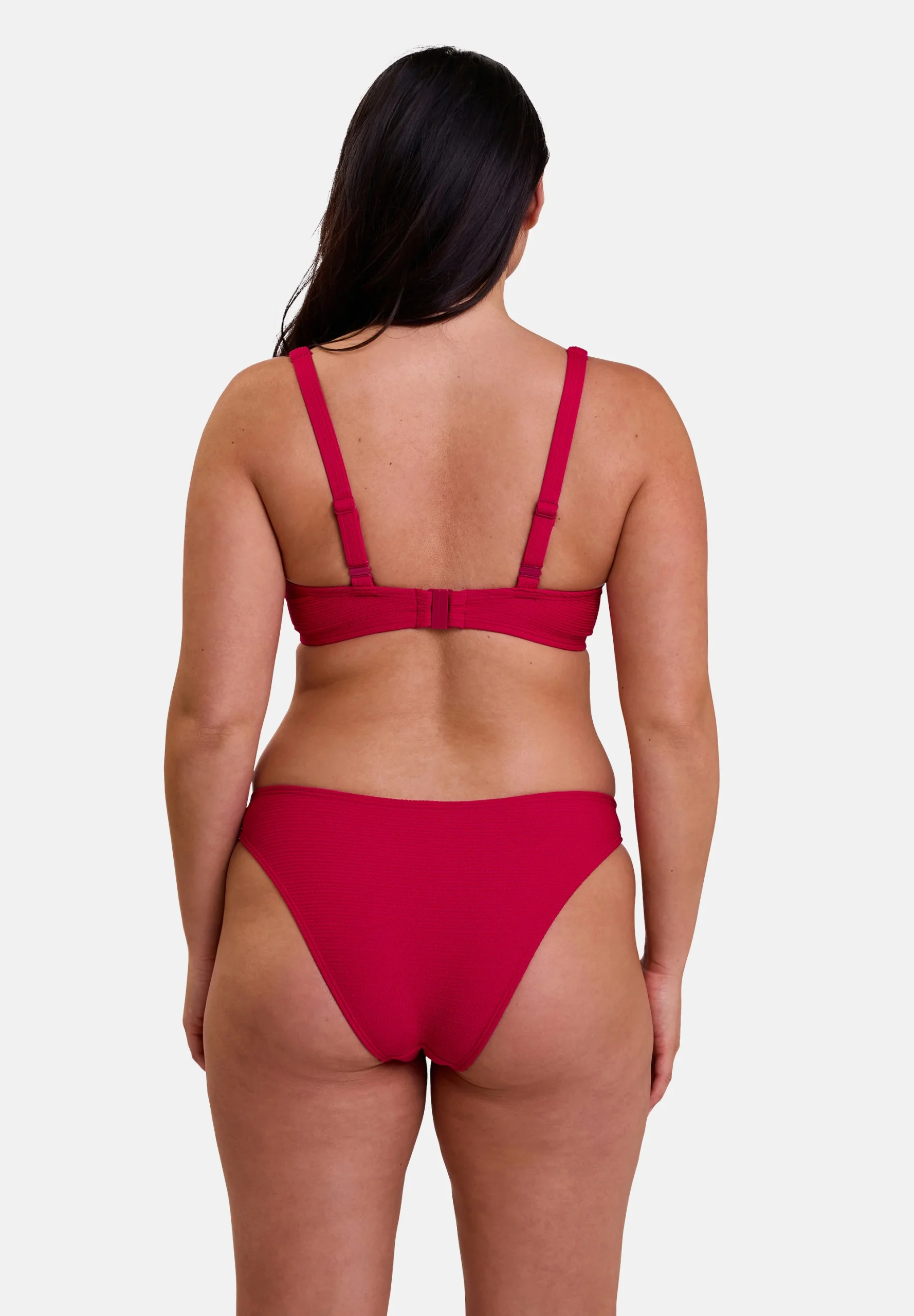 Haut de maillot de bain avec armatures Glamourous Textured Cerise – Image 4