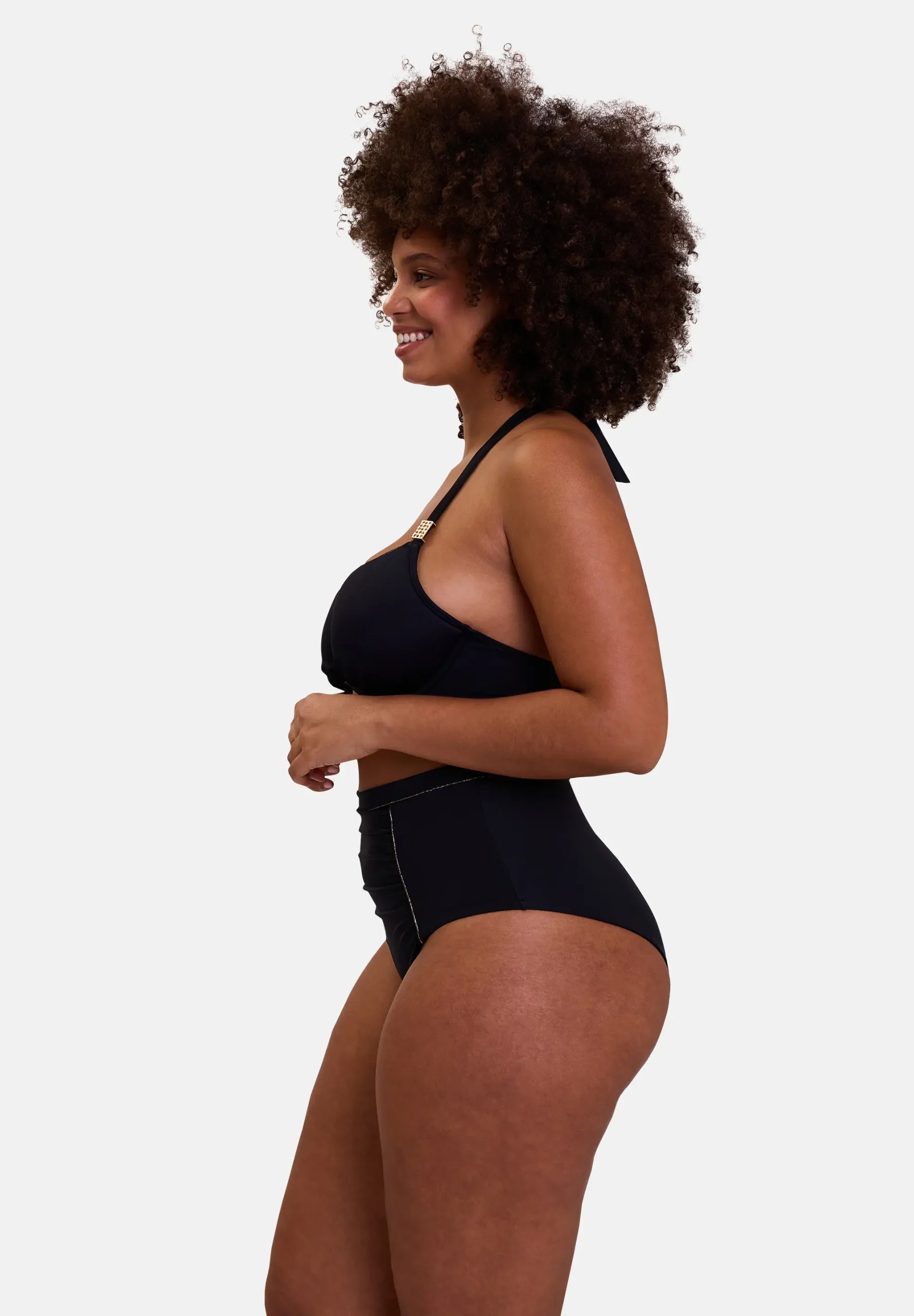 Haut de maillot de bain avec armatures et coques Speekaboo Shape Noir – Image 5