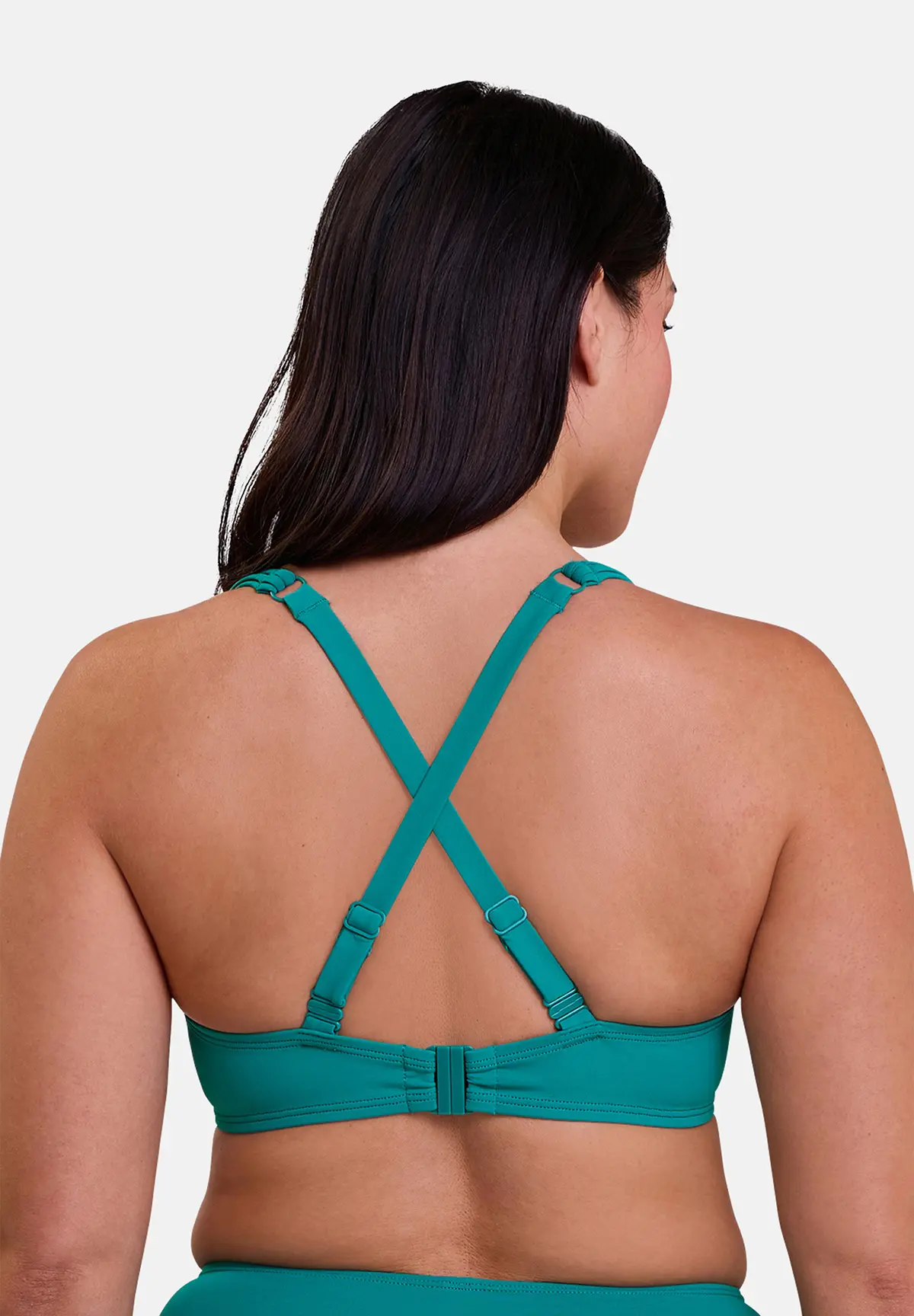 Haut de maillot de bain avec armatures Moorea Bleu Gazon – Image 2