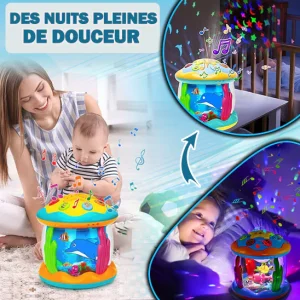 Projecteur musical rotatif bébé