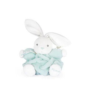 Peluche lapin patapouf plume - Vert d'eau