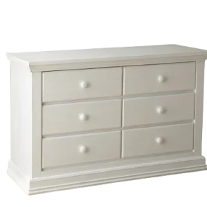 Bureau double 6 tiroirs Modena - Vintage White