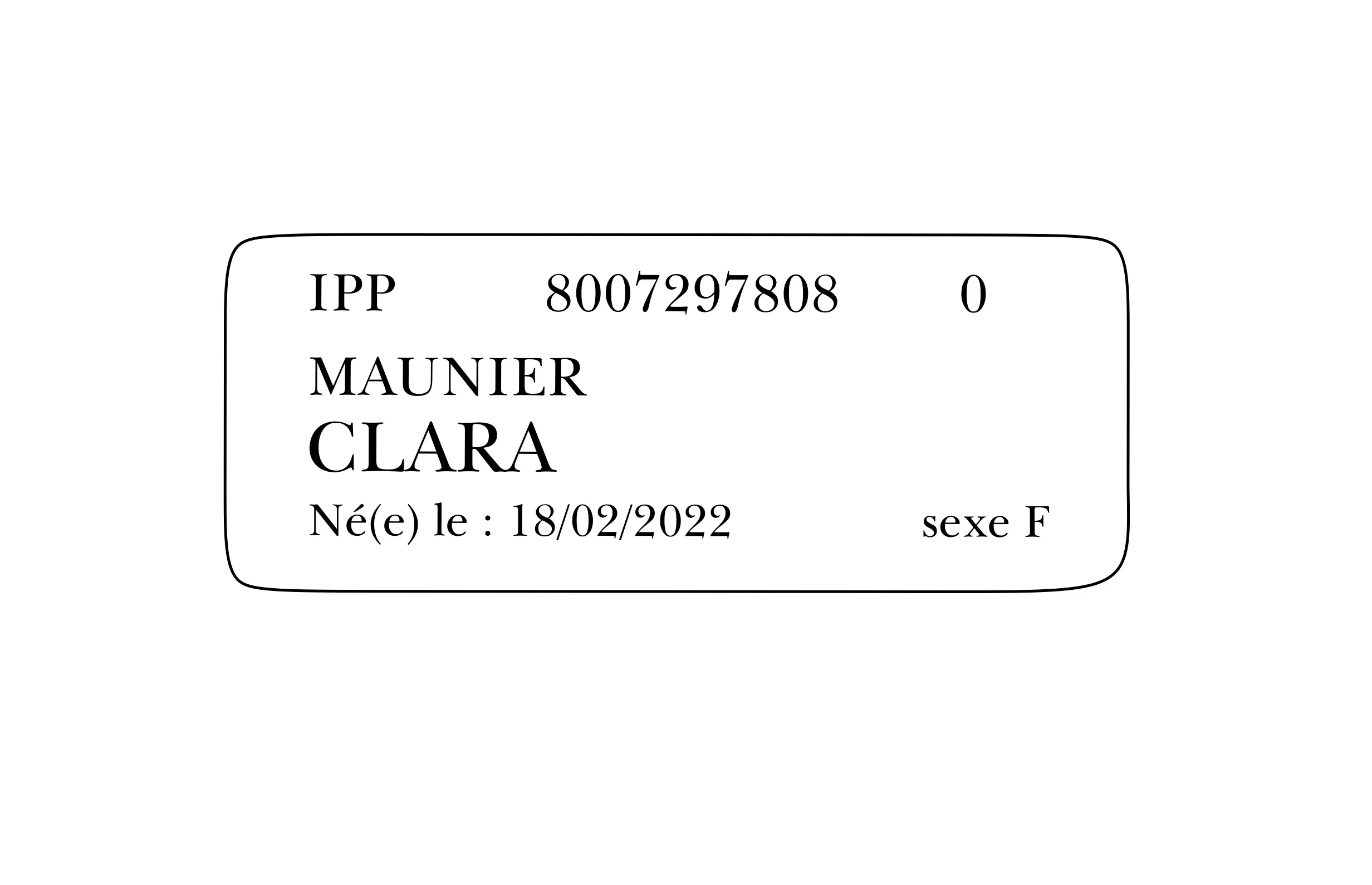 Carte bracelet de naissance – Image 2