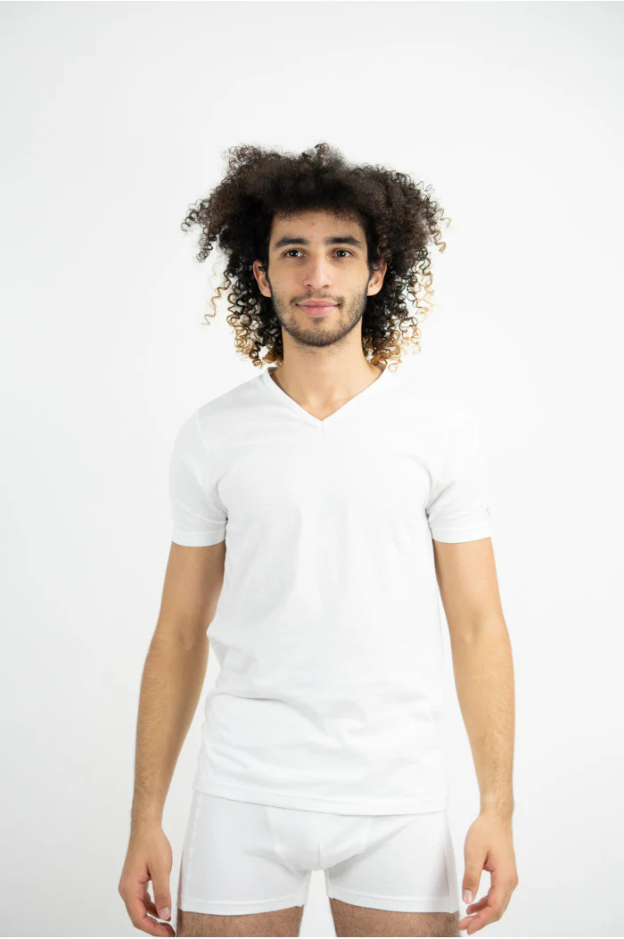 Tee-Shirt Homme coton biologique col V – Image 7