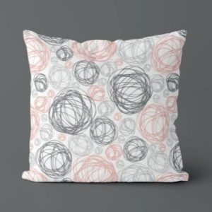 Coussin décoratif - Gribouillis en folie